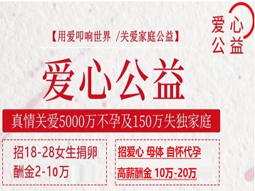 阳明捐卵助孕生子 爱心志愿者招募